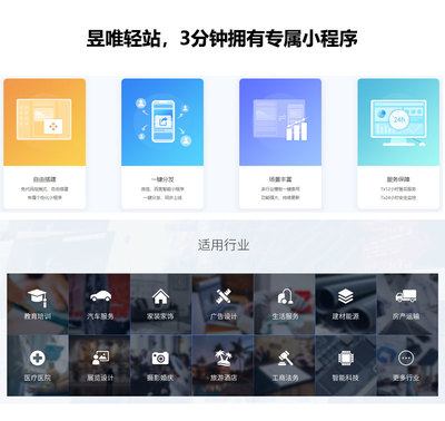 昱唯輕站小程序-小程序開發 小程序制作 小程序定制 小程序商城 企業商城小程序 小程序制設計